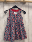 Preview: sergent major Kleid Gr. 104  weiß blau rot Blumen
