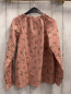 Preview: Vertbaudet  Bluse  Gr. 140  lachs Rippen Blumen 