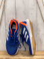 Preview: Adidas  Schuhe  Gr. 38 2/3   blau weiße Streifen + Sohle orange Bund 