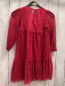 Preview: Minoti  Kleid  Gr. 104  pink crincled mit Glitzer bunte Punkte 