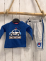 Preview: 2tlg Orsolino  Langarmshirt + Joggingose  Gr. 68  blau Polizeiauto Straße + grau 