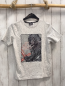 Preview:   T-Shirt  Gr. 146/152  hellgrau graue Punkte Pailettenbild Star Wars 