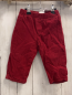 Preview: Jacadi  Hose  Gr. 80  rot Kord gefüttert 