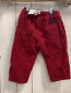 Preview: Jacadi  Hose  Gr. 80  rot Kord gefüttert 