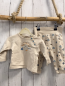 Preview: 2tlg Bornino  Langarmshirt + Leggings  Gr. 62  beige Sonne Segelboot 