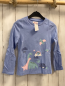 Preview: neu  Langarmshirt  Gr. 110  hellblau Dinos 