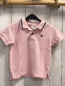 Preview: Next  T-Shirt  Gr. 92  rosa Polokragen mit blauen Streifen 