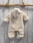 Preview: Zara  Plüschoverall Gr. 62  weiß Kapuze mit Ohren 
