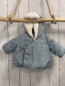 Preview: Zara  Winterjacke  Gr. 62  mint graue Sterne weißes Plüschfutter 
