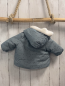 Preview: Zara  Winterjacke  Gr. 62  mint graue Sterne weißes Plüschfutter 