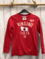 Preview: Vingino Langarmshirt Gr. 152  rot weiße Schrift