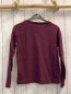 Preview: Review Langarmshirt Gr. 140  bordeauxrot weiße Schrift