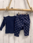 Preview: 2tlg Disney Langarmshirt + Jogginghose  Gr. 68  blau Minnie Mouse + weiße Punkte 