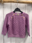 Preview: Alana  Pullover  Gr. 68  lavendel Wabenmuster mit Lochmuster 