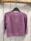 Preview: Alana  Pullover  Gr. 68  lavendel Wabenmuster mit Lochmuster 