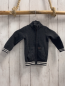 Preview:  Strickjacke Gr. 80  grau weiße Streifen am Bund