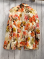 Preview: Zara  Blazer  Gr. M creme orange gelb hellrote Blumen  