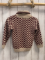 Preview: Sergent Major  Pullover  Gr. 110  beige rotbraune Dreiecke großer Kragen Strick 