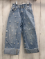 Preview: zara Hose Gr. 104  blau Jeans Blumen