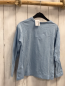 Preview: H&M  Langarmshirt  Gr. 122  hellblau wieße Schrift Marshall 