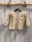 Preview:   Bluse  Gr. 80  beige Kord Rüschen mit Lochstickerei 