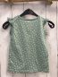 Preview: Alana  T-Shirt  Gr. 98  mint weiße Blumen Rüschenärmel mit Lochstickerei 