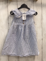 Preview: Zara  Kleid  Gr. 98  hellblau weiße Streifen Struktur 