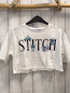 Preview: Stitch T-Shirt  Gr. 164  weiß Stitch Tiere Schrift 