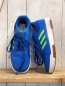 Preview: Adidas  Schuhe  Gr. 35  blau hellgrüne Streifen weiße Sohle 
