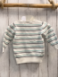 Preview:   Pullover  Gr. 92  weiß mint graue Streifen Strick