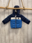 Preview:   Winterjacke  Gr. 68  dunkblau hellblau weißer Bruststreifen 