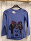 Preview: Disney  Langarmshirt  Gr. 134/140  lila Minnie Mouse mit Pailettenschleife 