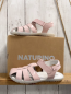 Preview: neu Naturino  Schuhe  Gr. 31  rosa glänzend Halbsandale weiße Sohle 
