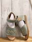 Preview: neu Kmins  Sandalen  Gr. 31  mint gelb mint Rosetten 