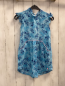 Preview: Esprit  Kleid  Gr. 116  hellblau mint blau rosa Blätter 