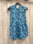 Preview: Esprit  Kleid  Gr. 116  hellblau mint blau rosa Blätter 