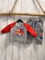 Preview: 2tlg Jakoo  Pullover + Jogginghose  Gr. 56/62  grau Feuewehrauto rote Ärmel 