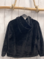 Preview: H&M  Pullover  Gr. 122/128  schwarz Plüsch Kapuze Bauchtasche mit Katzengesiccht 