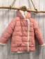 Preview: Sergent Major  Wende-Winterjacke  Gr. 128  rosa glänzende Blumen / natur Plüsch 