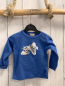 Preview: Hust  Langarmshirt  Gr. 68  blau Schuhe