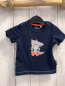 Preview: Sigikid  T-Shirt  Gr. 68  blau graues Krokodil mit Drink 