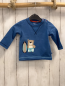 Preview: Sigikid  Langarmshirt  Gr. 68  blau Bär mit Surfbrett 
