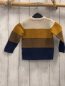 Preview:   Pullover  Gr. 86  creme ocker blaue Streifen Strick 