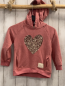 Preview: Zara  Pullover  Gr. 110  lachs Kapuze Pailettenherz 