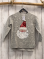 Preview: Next  Pullover  Gr. 104  hellgrau Strick Weihnachtsmann mit Pailettenmütze + -bart 