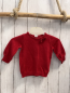 Preview: H&M  Pullover  Gr. 68  rot mit Glitzer Strick Rüschen