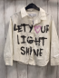 Preview: Zara  Bluse  Gr. 116  weiß Schrift Herz 