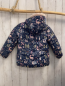 Preview: Next  Winterjacke  Gr. 116  blau Einhörner ua Tiere Kapuze altrosa Plüschbund + -futter 