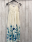 Preview: BonPrix  Kleid  Gr. 140  weiß petrol mint Fische + Pflanzen Oberteil gesmokt 