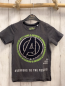 Preview:   T-Shirt Gr. 128  grau Pailettenbild Schrift Avengers 